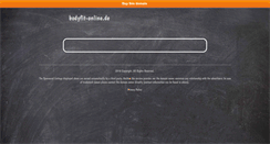 Desktop Screenshot of bodyfit-online.de
